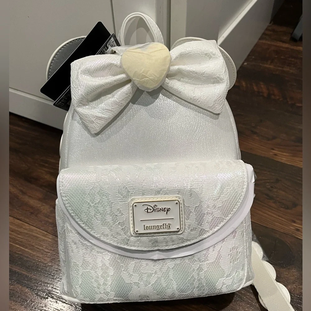 Disney Loungefly Minnie Mouse Wedding Mini Backpack